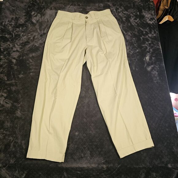 Nike Other - Nike Golf Men’s Standard Fit Pleated Front Pants Beige Size 34x30